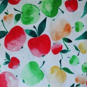 Tela de Algodón Todos Frutos - Manzanas